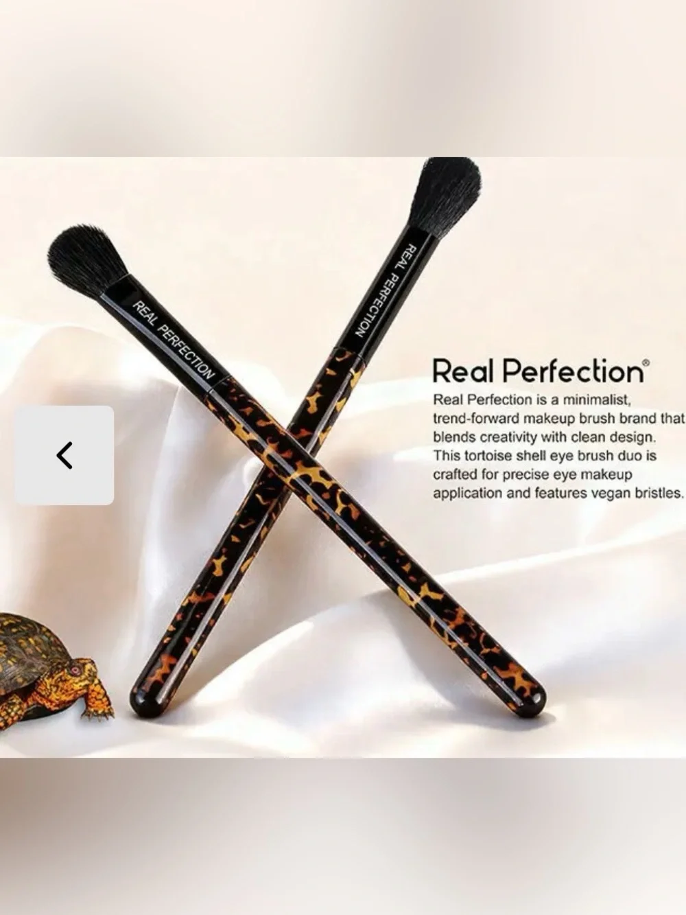 REAL PERFECTION Crease Blending and Small Eyeshadow Brush Duo BRAND NEW/SEALED